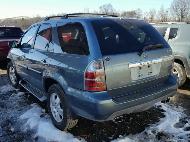 2HNYD18225H526890 - 2005 ACURA MDX BLUE photo 3