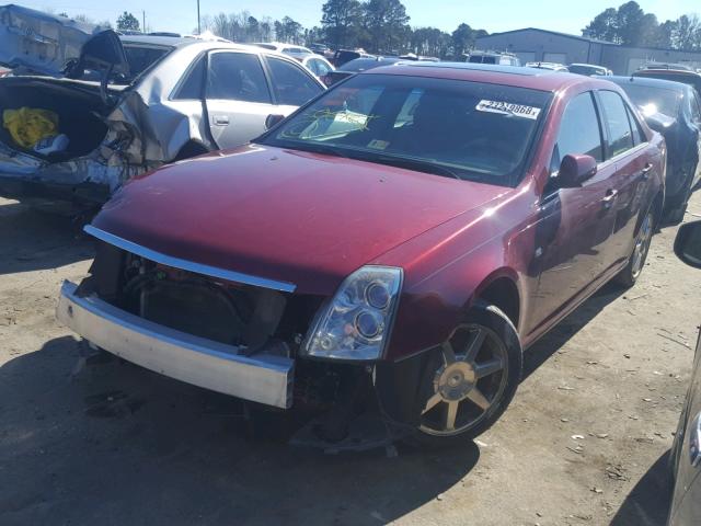 1G6DC67A750141555 - 2005 CADILLAC STS RED photo 2