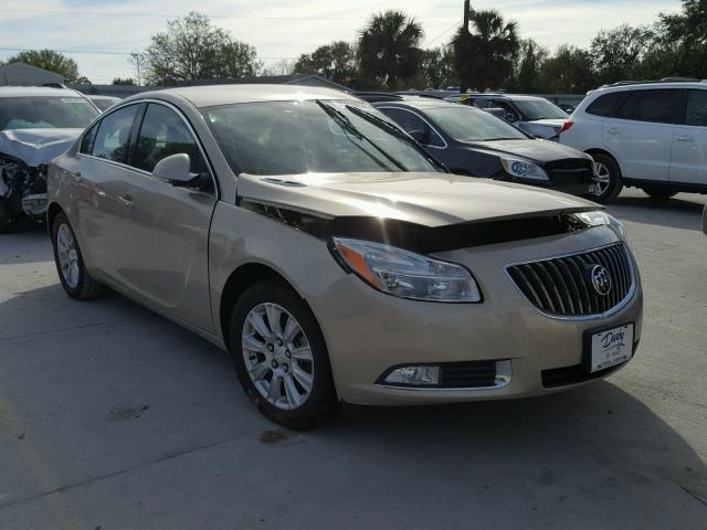 2G4GR5ER1C9187781 - 2012 BUICK REGAL TAN photo 1