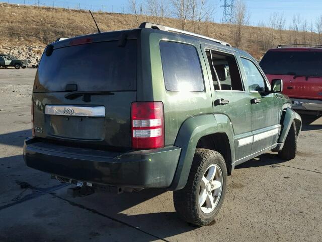 1J4PN5GK2BW548080 - 2011 JEEP LIBERTY LI GREEN photo 4