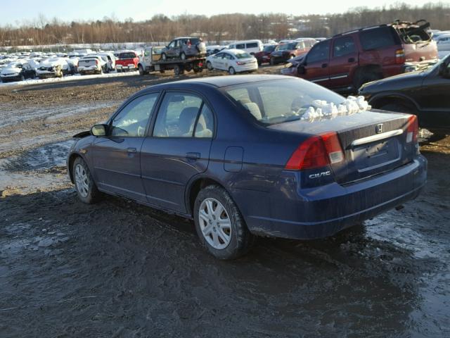 2HGES25713H504740 - 2003 HONDA CIVIC EX ლურჯი ფოტო 3