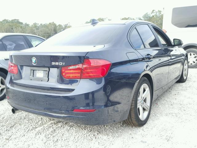 WBA3B1C54EP678668 - 2014 BMW 320 I BLUE photo 4