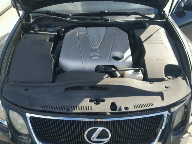 JTHBE96S570011883 - 2007 LEXUS GS 350 BLACK photo 7