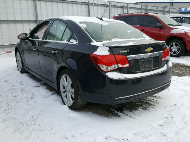 1G1PG5SB7F7289568 - 2015 CHEVROLET CRUZE LTZ BLACK photo 3