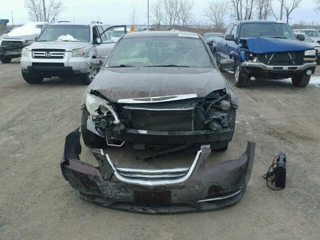 1C3CCBAB5DN719774 - 2013 CHRYSLER 200 LX BROWN photo 9