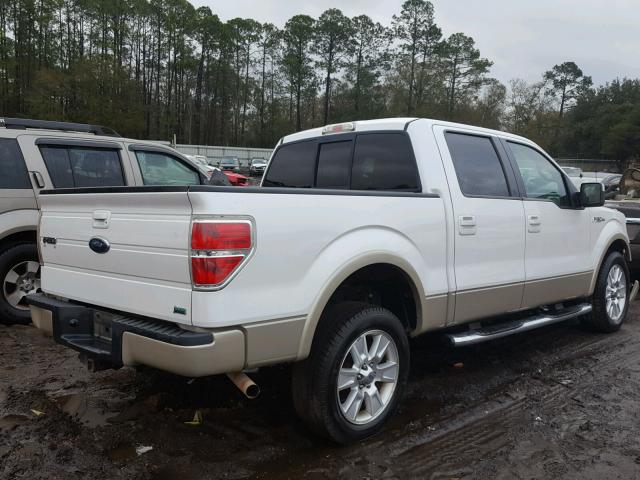 1FTFW1CV2AFB26090 - 2010 FORD F150 SUPER WHITE photo 4