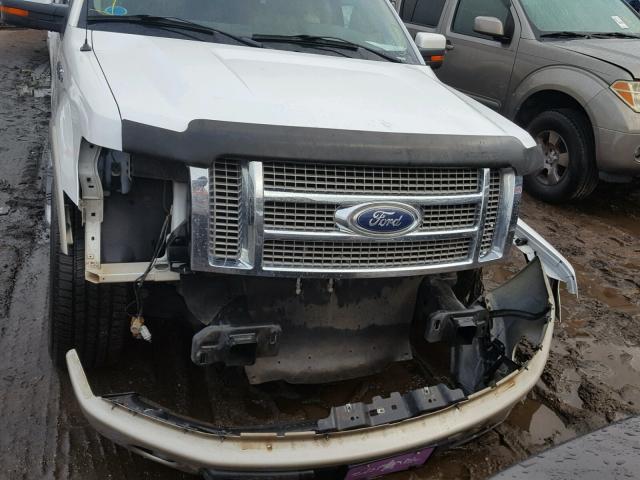 1FTFW1CV2AFB26090 - 2010 FORD F150 SUPER WHITE photo 9