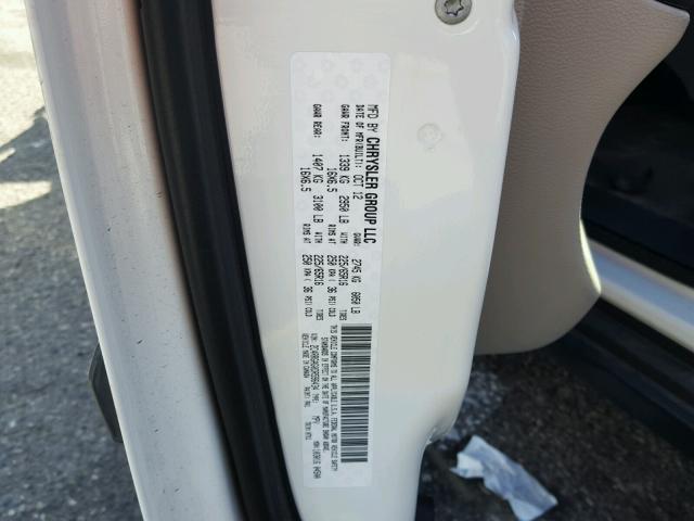 2C4RRGAG0DR596434 - 2013 RAM TRADESMAN WHITE photo 10