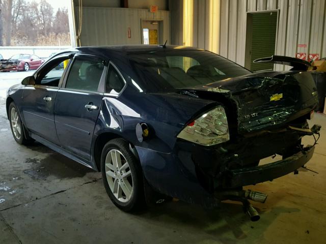 2G1WC5EM9B1235751 - 2011 CHEVROLET IMPALA LTZ BLUE photo 3