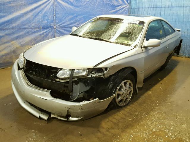 2T1CE22P83C020656 - 2003 TOYOTA CAMRY SOLA SILVER photo 2