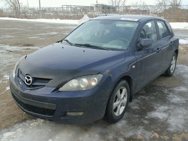 JM1BK34F091195544 - 2009 MAZDA 3 I BLUE photo 2