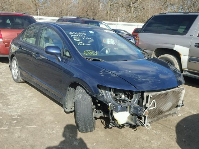 1HGFA168X8L081627 - 2008 HONDA CIVIC EX ლურჯი ფოტო 1