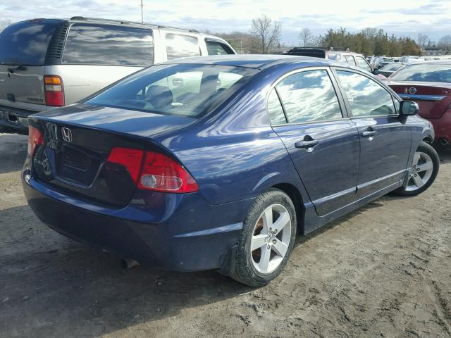 1HGFA168X8L081627 - 2008 HONDA CIVIC EX ლურჯი ფოტო 4