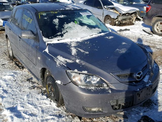 JM1BK343181878437 - 2008 MAZDA 3 HATCHBAC GRAY photo 1