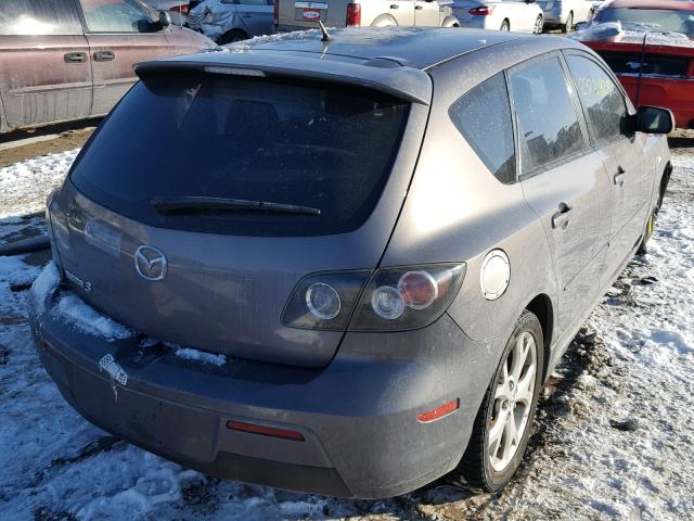 JM1BK343181878437 - 2008 MAZDA 3 HATCHBAC GRAY photo 4