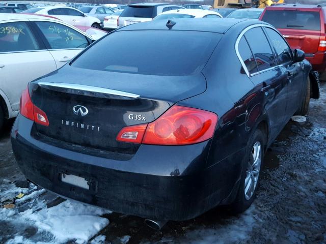 JNKBV61F08M277993 - 2008 INFINITI G35 BLACK photo 4