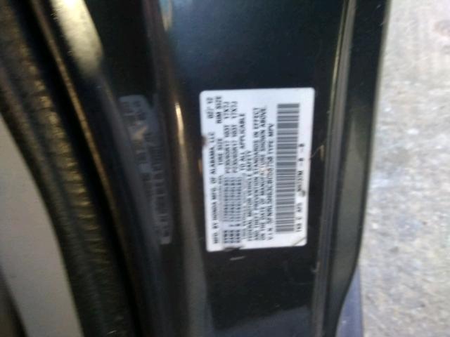 5FNRL5H63CB058758 - 2012 HONDA ODYSSEY EX GRAY photo 10