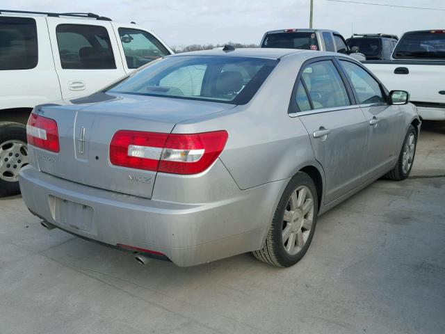 3LNHM26T87R672415 - 2007 LINCOLN MKZ SILVER photo 4