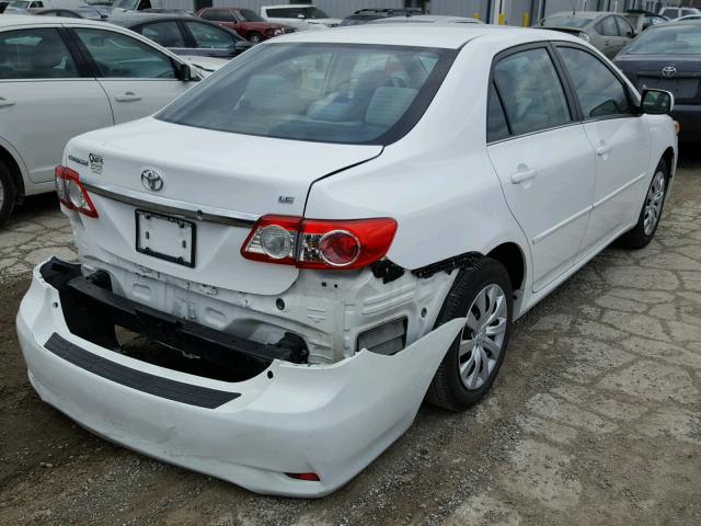 5YFBU4EE3DP202917 - 2013 TOYOTA COROLLA BA WHITE photo 4