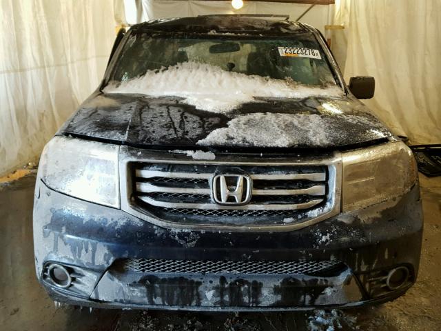 5FNYF4H42CB003584 - 2012 HONDA PILOT EX BLUE photo 9