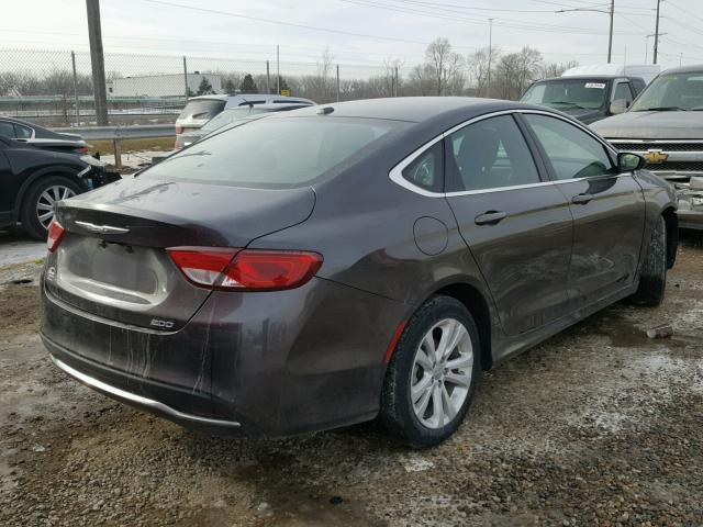 1C3CCCABXFN597115 - 2015 CHRYSLER 200 LIMITE GRAY photo 4