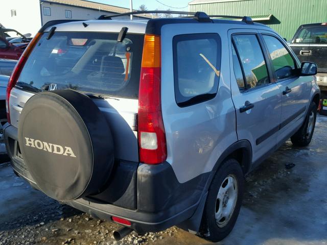 JHLRD78432C074223 - 2002 HONDA CR-V LX SILVER photo 4