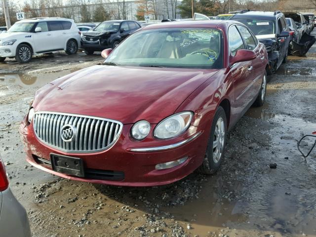 2G4WC582981276063 - 2008 BUICK LACROSSE C MAROON photo 2