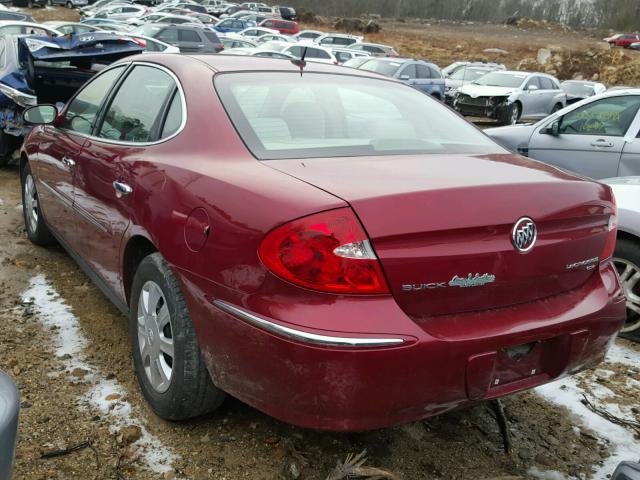 2G4WC582981276063 - 2008 BUICK LACROSSE C MAROON photo 3