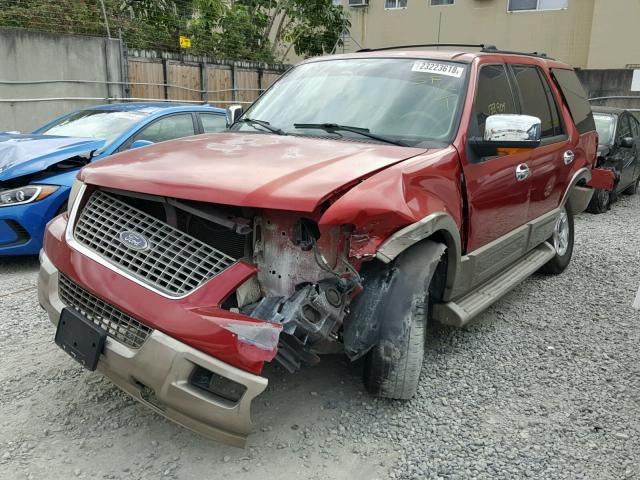 1FMFU17L24LB85544 - 2004 FORD EXPEDITION RED photo 2