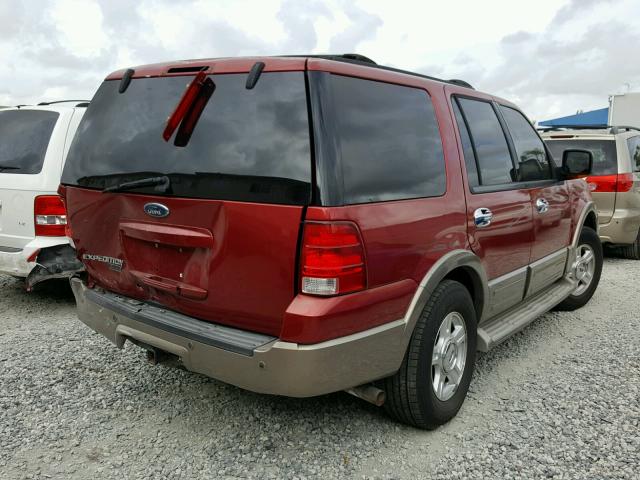 1FMFU17L24LB85544 - 2004 FORD EXPEDITION RED photo 4