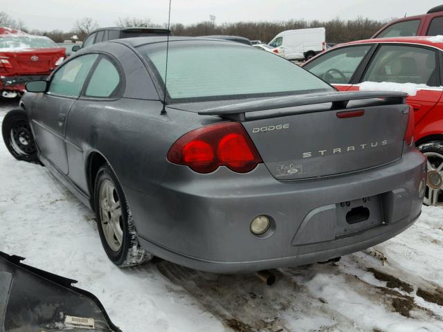 4B3AG42GX4E119149 - 2004 DODGE STRATUS SX GRAY photo 3