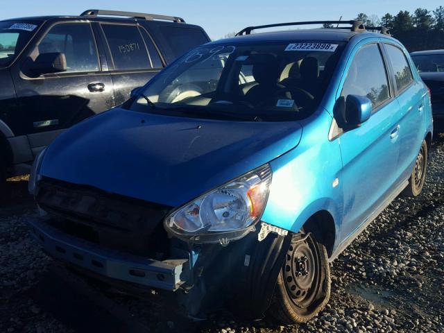 ML32A3HJ5FH009892 - 2015 MITSUBISHI MIRAGE DE BLUE photo 2