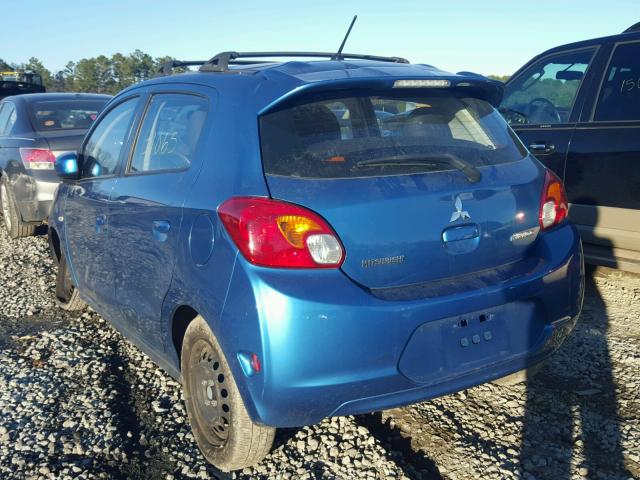 ML32A3HJ5FH009892 - 2015 MITSUBISHI MIRAGE DE BLUE photo 3