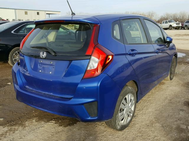 JHMGK5H55GX021271 - 2016 HONDA FIT LX BLUE photo 4