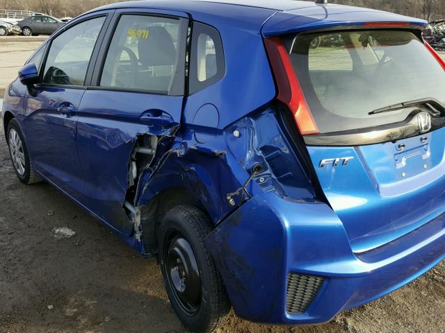 JHMGK5H55GX021271 - 2016 HONDA FIT LX BLUE photo 9