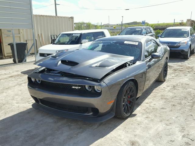 2C3CDZC94FH885859 - 2015 DODGE CHALLENGER GRAY photo 2