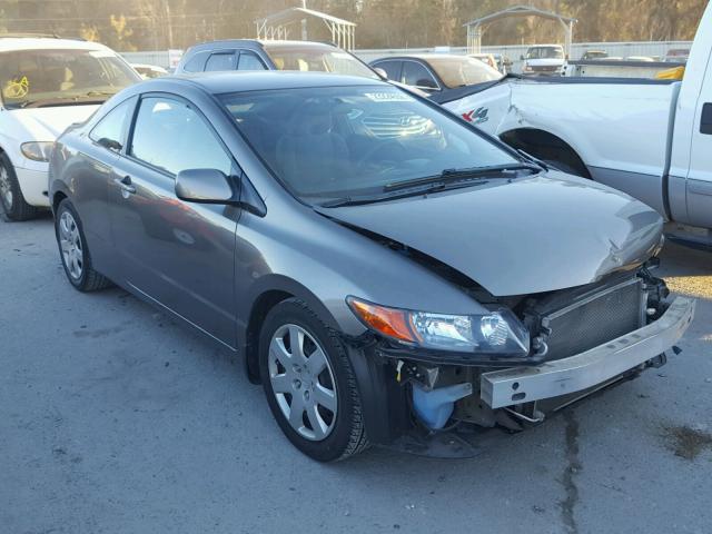 2HGFG12668H513288 - 2008 HONDA CIVIC LX GRAY photo 1