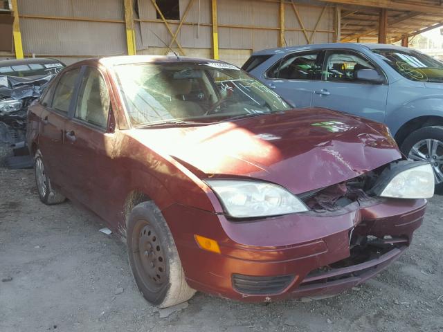 1FAFP34N27W108517 - 2007 FORD FOCUS ZX4 MAROON photo 1