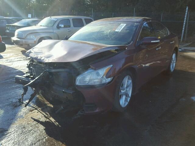 1N4AA5APXAC849598 - 2010 NISSAN MAXIMA S MAROON photo 2