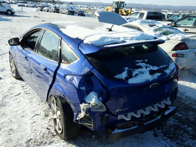 1FADP3L91EL446632 - 2014 FORD FOCUS ST BLUE photo 3