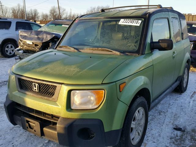 5J6YH28776L024046 - 2006 HONDA ELEMENT EX GREEN photo 2