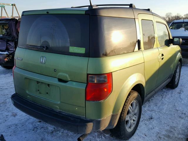 5J6YH28776L024046 - 2006 HONDA ELEMENT EX GREEN photo 4