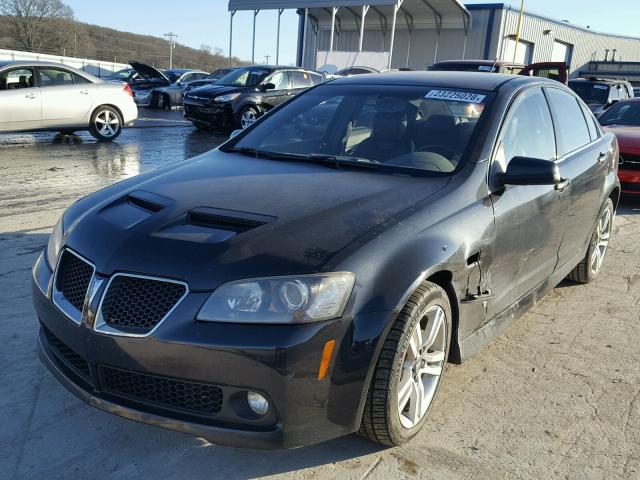 6G2ER577X8L135810 - 2008 PONTIAC G8 BLACK photo 2