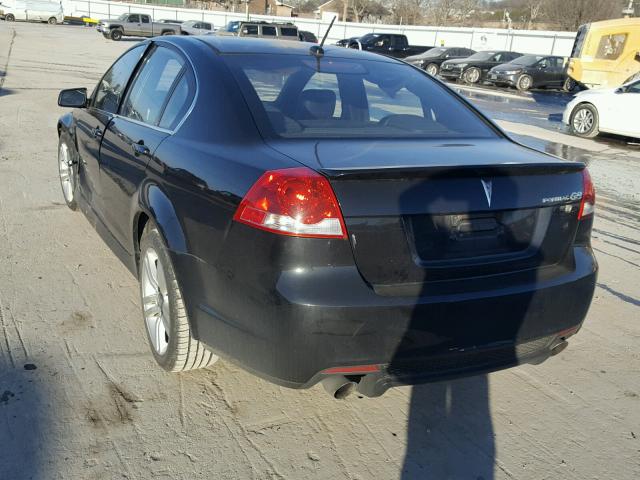 6G2ER577X8L135810 - 2008 PONTIAC G8 BLACK photo 3