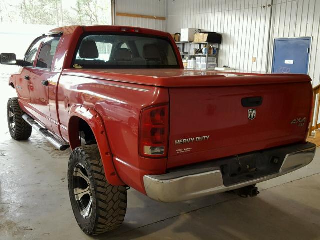 3D7KS29C36G134006 - 2006 DODGE RAM 2500 RED photo 3