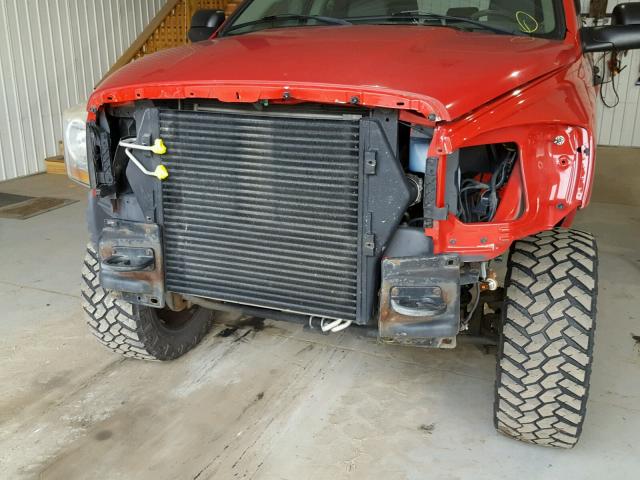 3D7KS29C36G134006 - 2006 DODGE RAM 2500 RED photo 9