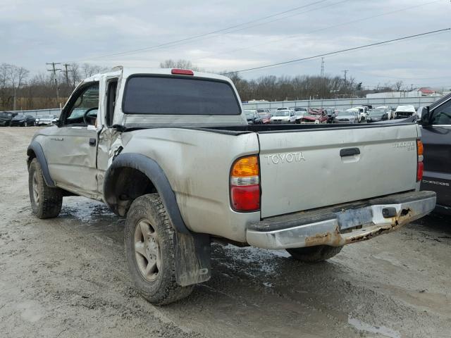 5TEWM72N32Z884132 - 2002 TOYOTA TACOMA XTR SILVER photo 3