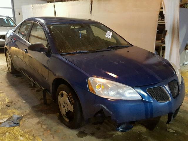 1G2ZF58B174165135 - 2007 PONTIAC G6 VALUE L BLUE photo 1