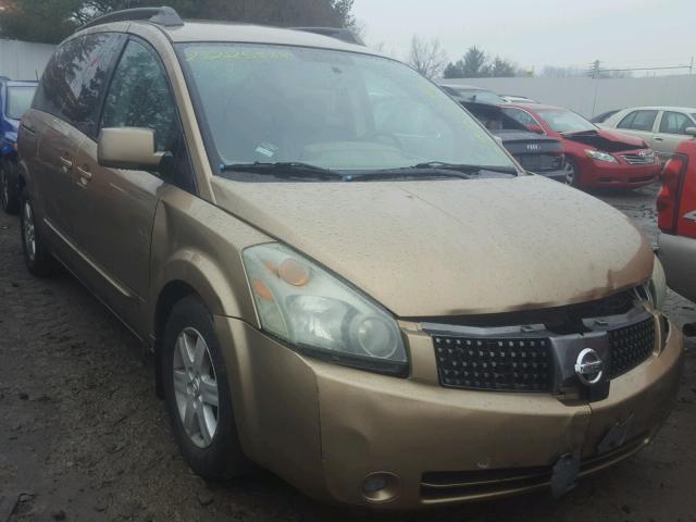 5N1BV28U44N305857 - 2004 NISSAN QUEST S GOLD photo 1