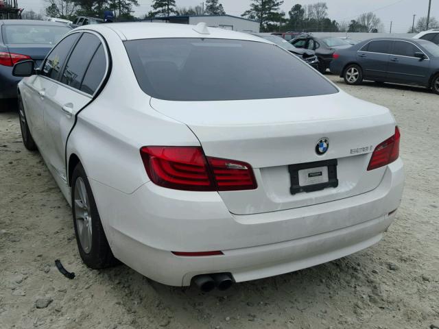 WBAXG5C58DDY35273 - 2013 BMW 528 I WHITE photo 3